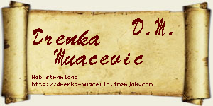 Drenka Muačević vizit kartica